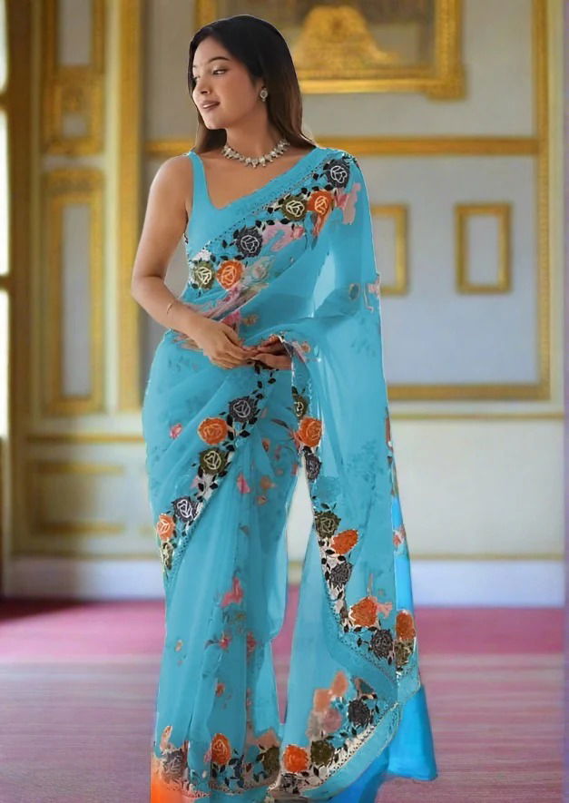 BT 3068 Georgette Party Wear Sarees Wholesale Clothing Suppliers In India